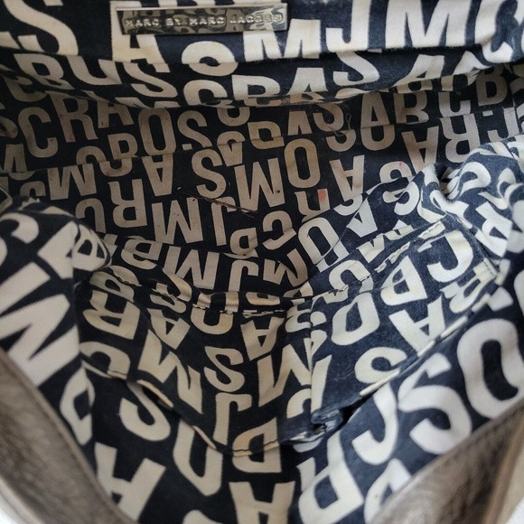 Marc By Marc Jacobs Womens Leather Gold Tone Twist Lock Shoulder Handbag - Picture 8 of 16